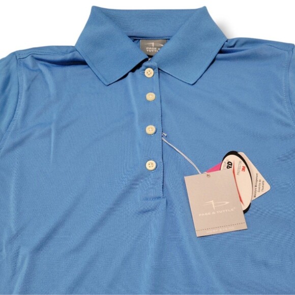 NWT - New Page & Tuttle Top Size XS Women’s Golf Polo Shirt Scotchgard Protector - Picture 3 of 6